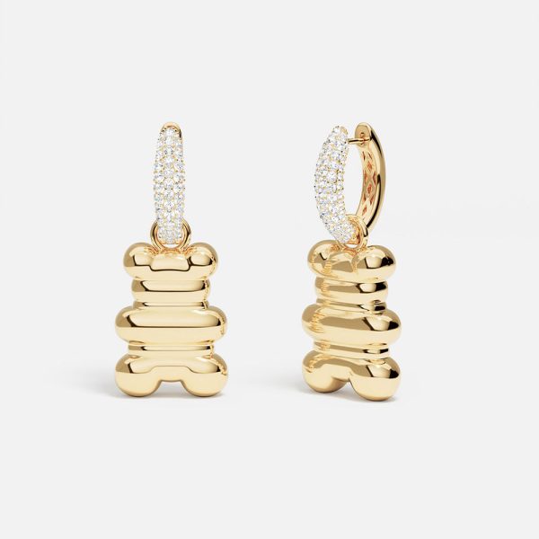 گوشواره طلای خرسی