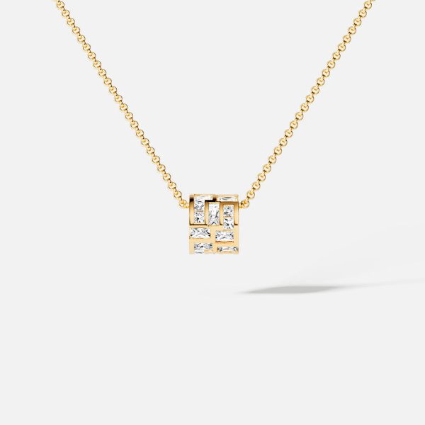 گردنبند بزرگ گرد الماس